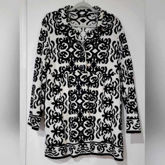 Adorable Style & Co Black & White Light jacket size L - Picture 1 of 2